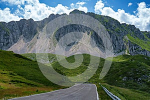 Mountain landscape along the road to Terminillo