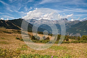 Mountain landscape. Alps, Chamonix