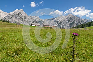 Mountain landscape in the Alps near Walderalm, Austria, Tirol