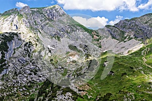 Mountain landscape in the Alps. View of the Rofan peak. Austria, Tiro photo