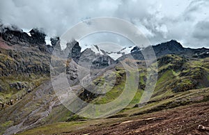 Mountain landscape in the Andes