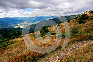 Mountain landscape in autumn