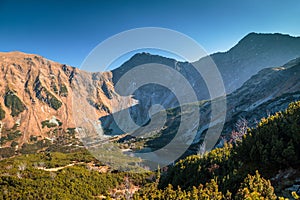 Mountain landscape at autumn.