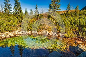 Mountain landscape at autumn, the area of Rohace in Tatras