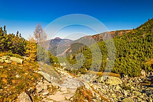 Mountain landscape at autumn, the area of Rohace in Tatras