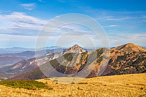 Mountain landscape in autumn