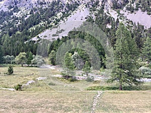 Mountain landscape in autumn season in France photo