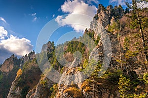 Mountain landscape in autumn season.