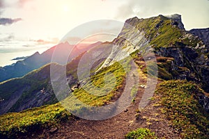 Mountain landscape. Beautiful nature of Norway