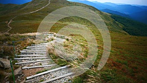 Mountain landscape in Bieszczady National Park