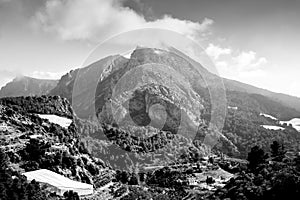 Mountain landscape of Callosa den Sarria, Alicante