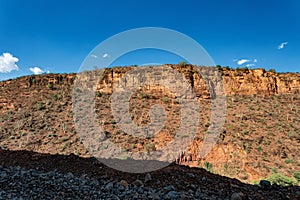 Mountain landscape with canyon, Amhara Region Ethiopia photo