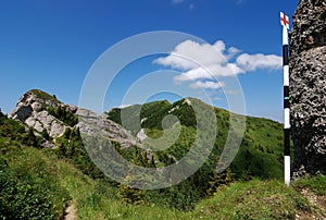 Mountain landscape in Carpathians, Romania