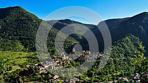 Mountain landscape in the causses