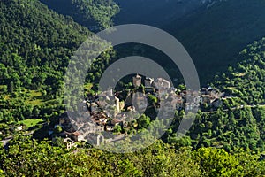 Mountain landscape in the causses