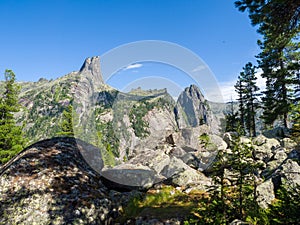 Mountain landscape. Ergaki Nature Park in the mountains of Siberia