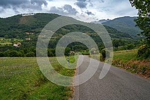 Mountain landscape at Foce Carpinelli, Tuscany, Italy. Morning