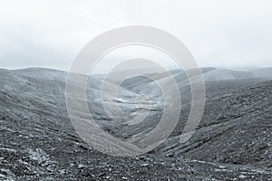 Mountain landscape. Fuerteventira. Canary Islands. Spain photo