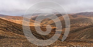 Mountain landscape. Fuerteventira. Canary Islands. Spain photo