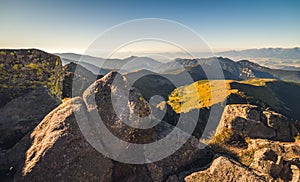 Mountain Landscape in Golden Light