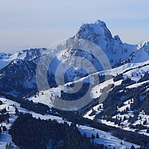 Mountain landscape in Gstaad