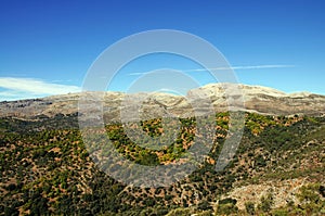 Mountain landscape, Igualeja, Spain.