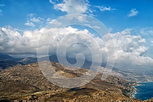 Mountain landscape on the island of Crete