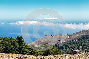 Mountain landscape on the island of Crete