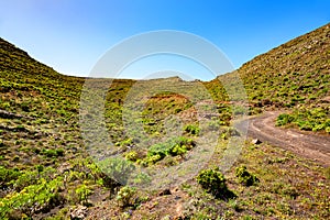 Mountain landscape, Island Lanzarote, Canary Islands, Spain, Europe