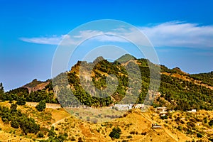 Mountain landscape on the Island Santo Antao, Cape Verde, Cabo Verde, Africa