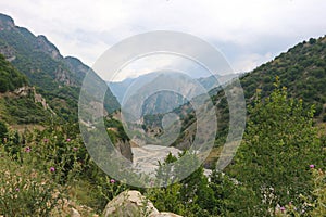 Mountain landscape in Ismayilli region of Azerbaijan