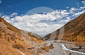 Mountain landscape. Issik-Ata Gorge
