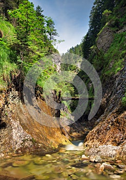 Horská krajina v Juranovej doline - dolina v Západných Tatrách, Tatranský národný park, Slovensko, Európa