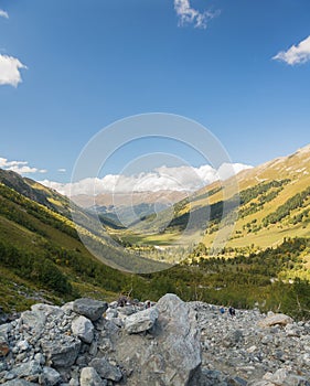 Mountain landscape. Karachay-Cherkessia, Russia