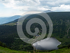 Mountain landscape of Karkonosze National Park.