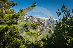 Mountain landscape of the Karpathos Island in Greece