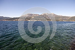 Mountain landscape of Kotor bay, Montenegro.