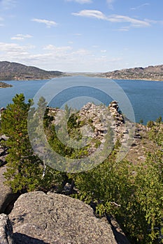 Mountain landscape with a lake!