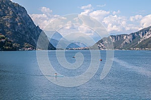 Mountain landscape at Lake Lecco