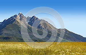 Landscape of the Slovak High Tatras.