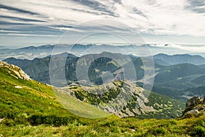 Mountain landscape in Low Tatras. Slovakia