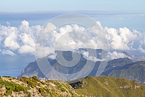 Mountain landscape on Madeira, Portugal