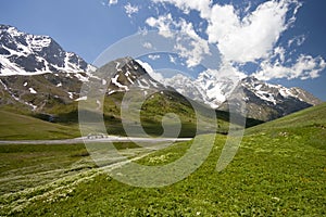 The mountain landscape (Monetier Les Bains)