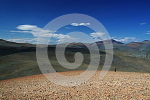 Mountain landscape in mongolia