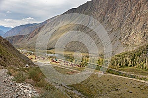 Mountain landscape, mountainous Altai, Katu Yaryk pass
