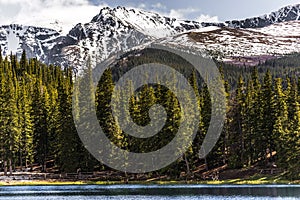 Mountain landscape mt evans colorado echo lake