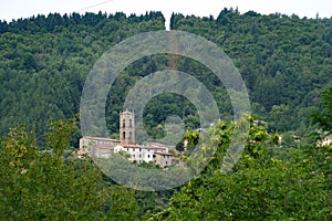 Mountain landscape near Casola in Lunigiana, Tuscany, Italy