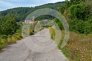 Mountain landscape near Casola in Lunigiana, Tuscany, Italy