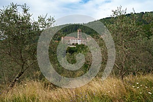 Mountain landscape near Casola in Lunigiana, Tuscany, Italy