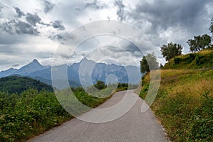 Mountain landscape near Casola in Lunigiana, Tuscany, Italy